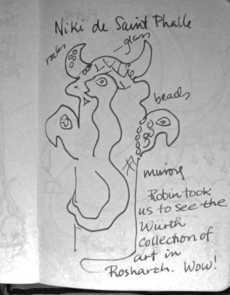 Sketch of Niki de Saint Phalle