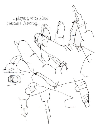 Contour Drawing Hand